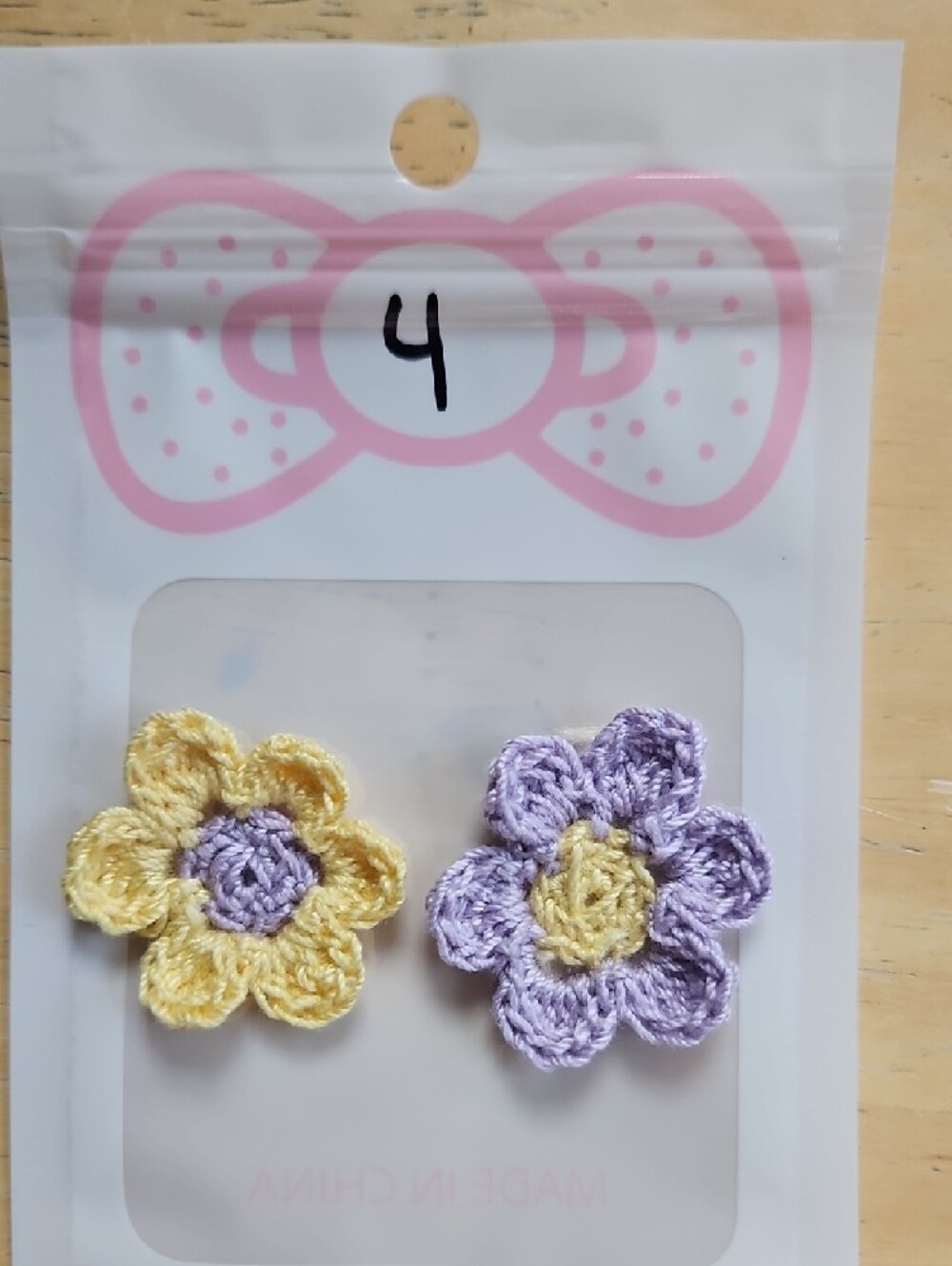 Handmade Crochet Flower Earringd - Picture 7 of 16